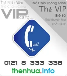 Sản phẩm thenhua vipcall — Công Ty TNHH Sản Xuất Thiết Kế In ấn Hồ Việt Phát — MST 0311684987