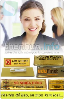 Sản phẩm the ten do keo an mon kim loai — Công Ty TNHH Sản Xuất Thiết Kế In ấn Hồ Việt Phát — MST 0311684987