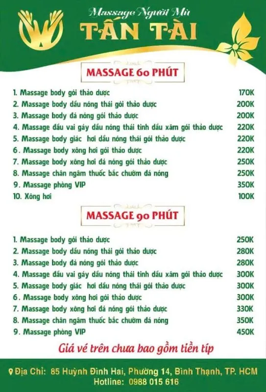 Sản phẩm tan tai home bang gia 543x800 — Massage Người Mù Tấn Tài — MST 0311689128