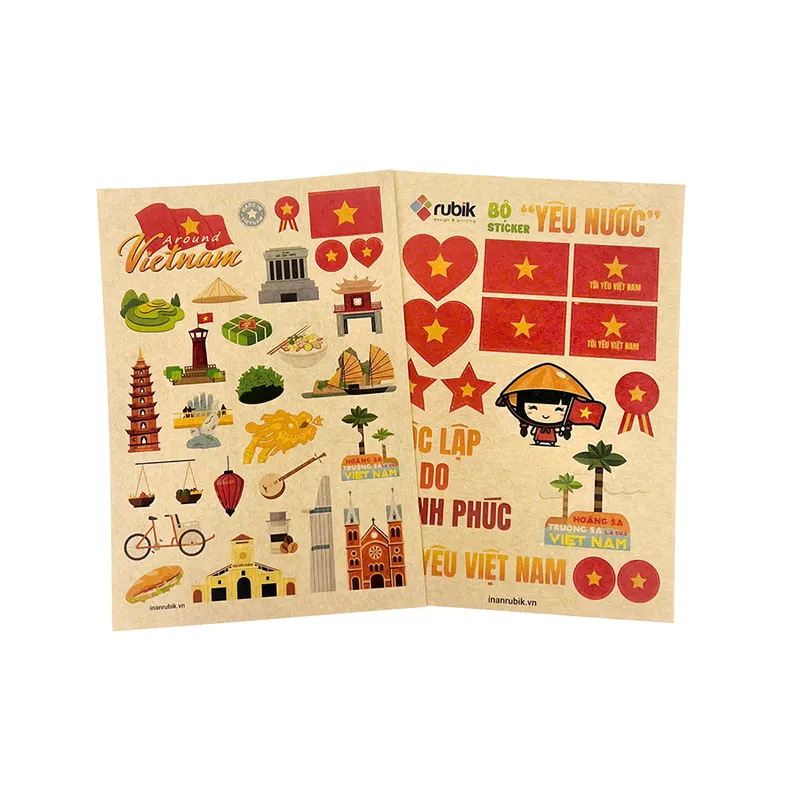 Sản phẩm STICKER AROUND VIETNAM 15 — In Bao Bì Rubik - Công Ty TNHH Rubik — MST 0311694784