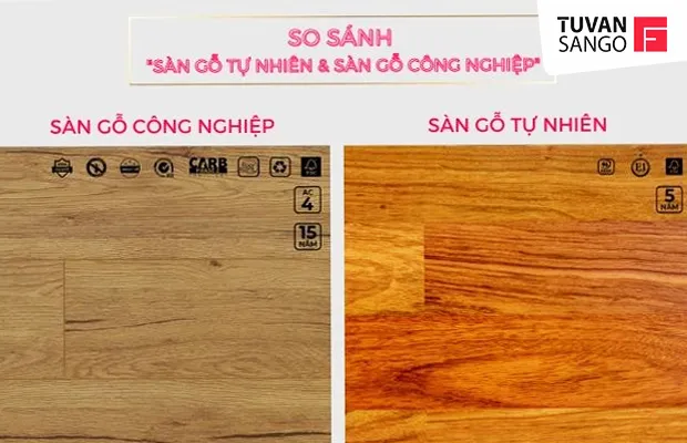 Sản phẩm So sanh san go tu nhien va san go cong nghiep — Sàn PBS - Công Ty TNHH Đầu Tư PBS Việt Nam — MST 0311730915