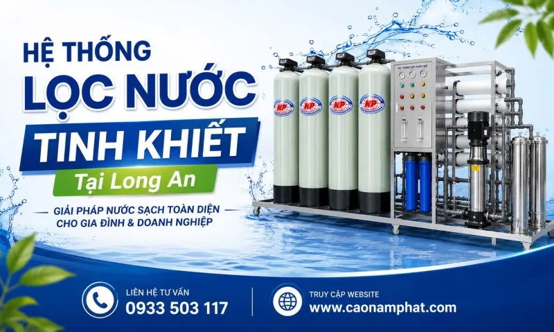 Sản phẩm he thong loc nuoc tinh khiet tai long an — Công Ty Cổ Phần Thương Mại Dịch Vụ Kỹ Thuật Cao Nam Phát — MST 0311731926