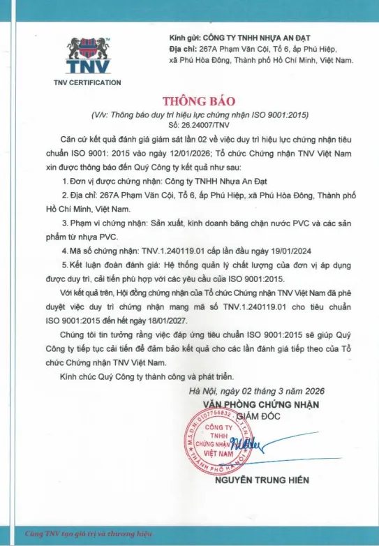 Sản phẩm iso mat 1 — Công Ty TNHH Nhựa An Đạt — MST 0311735688