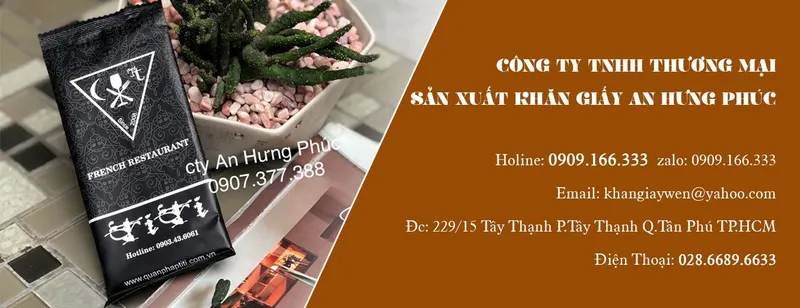 Sản phẩm 8629827142027090 — Khăn Lạnh An Hưng Phúc - Công Ty TNHH Thương Mại Sản Xuất Khăn Giấy An Hưng Phúc — MST 0311784685