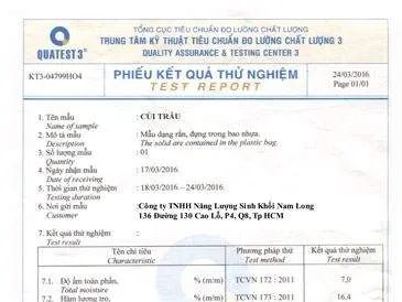 Sản phẩm nen test rice husk — Công Ty TNHH Biomass Nam Long — MST 0311793432