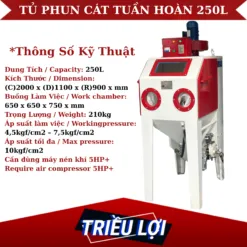 Sản phẩm Tu Tuan Hoan 250 Lit 1 247x247 — Thiết Bị Phun Bi Phun Cát Triều Lợi - Công Ty TNHH Thiết Bị Công Nghệ Triều Lợi — MST 0311835604