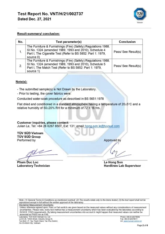 Sản phẩm BANG TEST VAI CHONG CHAY BS5852 DEN ST_page 0002 724x1024 — Công Ty TNHH Dệt May Việt Thắng Lợi — MST 0311881953