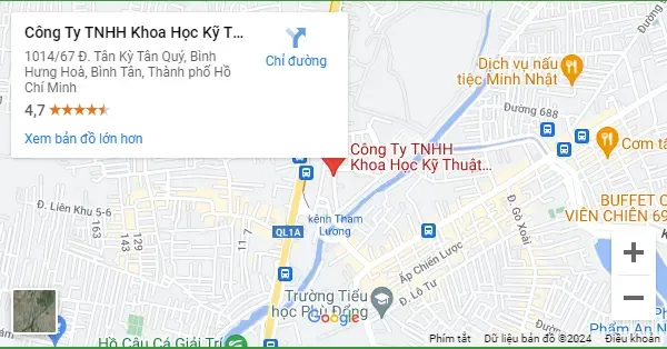 Sản phẩm map — Công Ty TNHH Khoa Học Kỹ Thuật Đức Dương — MST 0311893814