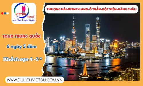 Sản phẩm Tour Thuong Hai Disneyland O Tran Boc Vien Hang Chau 6 ngay 5 dem — Công Ty TNHH Du Lịch Việt Du — MST 0311949753
