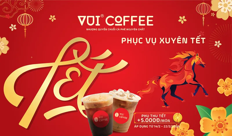Sản phẩm Vui Coffee phuc vu xuyen Tet 2026 1080x634 1 — Công Ty Cổ Phần Cà Phê Vui — MST 0311977084