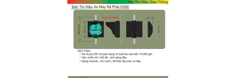 Sản phẩm den tin hieu xe may re phai d300 1140x380 — Công Ty TNHH Sản Xuất Thương Mại Dịch Vụ Châu Gia Phát — MST 0311996224