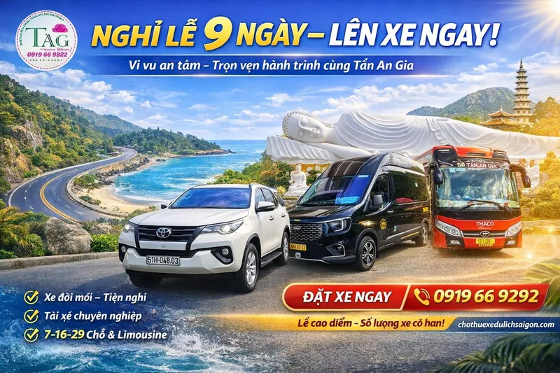 Sản phẩm thue xe gia re — Công Ty TNHH DV Du Lịch Vận Tải Tấn An Gia — MST 0311996778