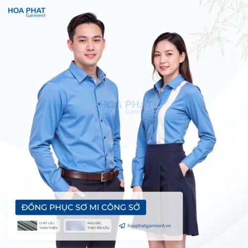 Sản phẩm Ao so mi dong phuc 12 500x500 — Công Ty TNHH Sản Xuất Thương Mại May Mặc Hòa Phát — MST 0312047483