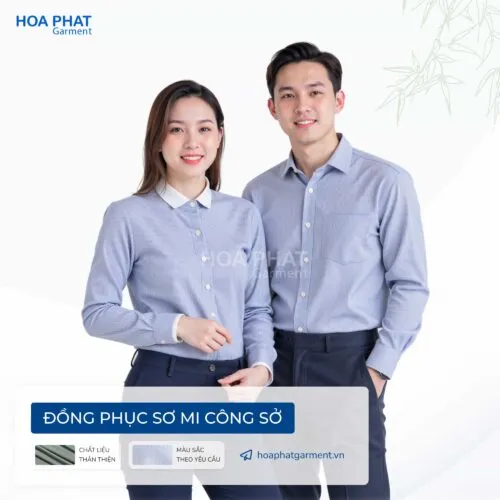 Sản phẩm Ao so mi dong phuc 15 500x500 — Công Ty TNHH Sản Xuất Thương Mại May Mặc Hòa Phát — MST 0312047483