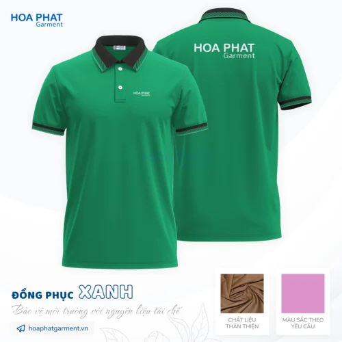 Sản phẩm Dong phuc xanh 8 500x500 — Công Ty TNHH Sản Xuất Thương Mại May Mặc Hòa Phát — MST 0312047483