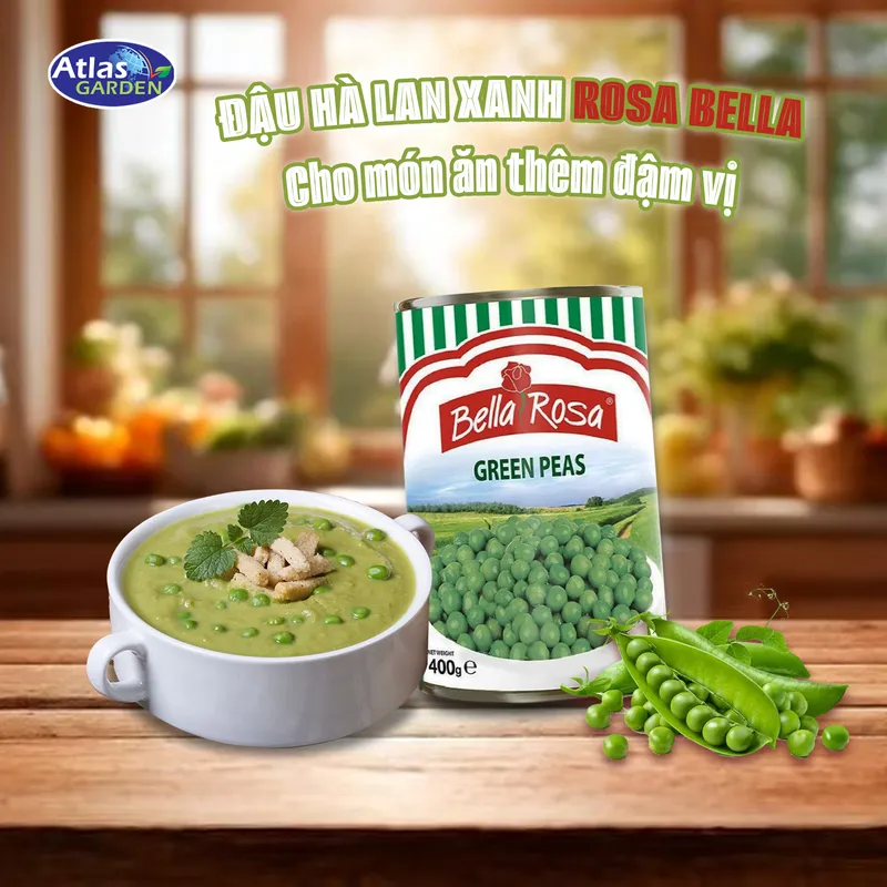 Sản phẩm DAU ROSA BELLA GREEN PEAS — Công Ty TNHH Atlas Finefood Việt Nam — MST 0312080177