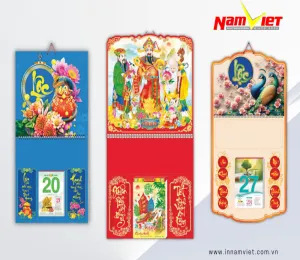 Sản phẩm in lich lo xo giua gan bloc — Công Ty TNHH Thương Mại Dịch Vụ In Nam Việt — MST 0312104815