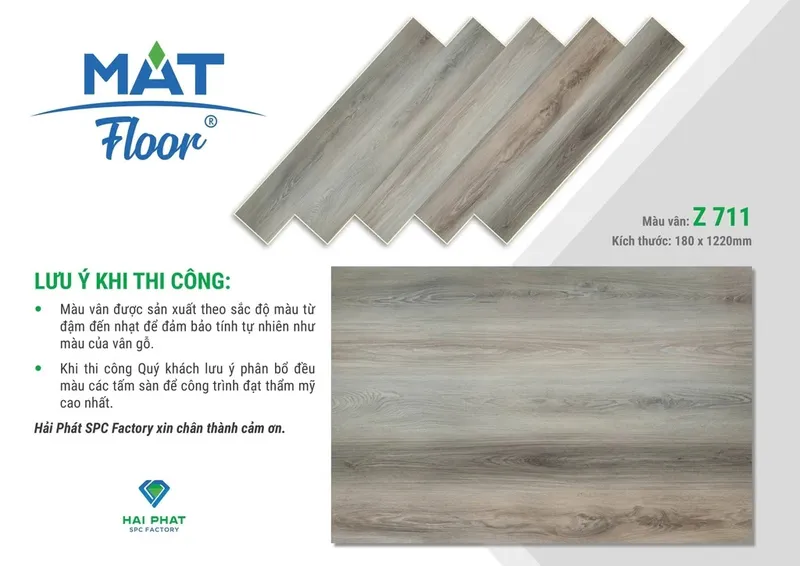 Sản phẩm San Nhua Hem Khoa MatFloor Z711 — Công Ty TNHH Trang Trí Nội Thất Thiên Hà — MST 0312139293