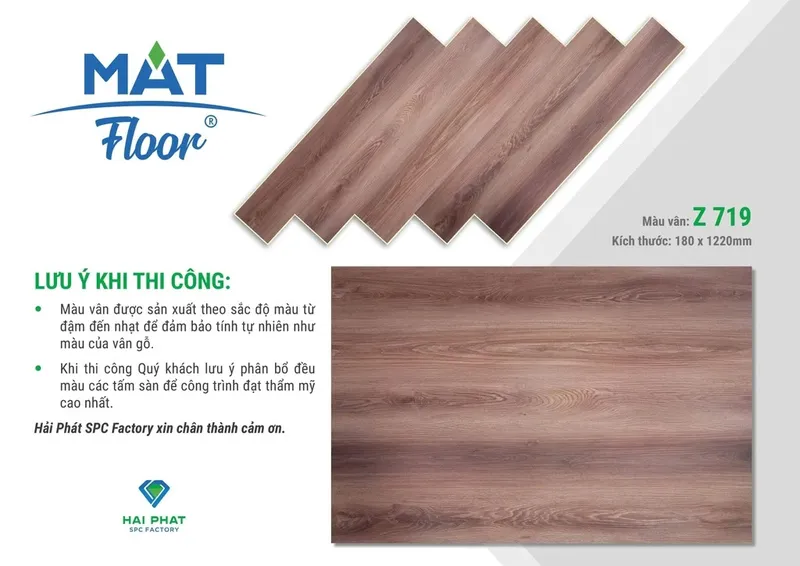 Sản phẩm San Nhua Hem Khoa MatFloor Z719 — Công Ty TNHH Trang Trí Nội Thất Thiên Hà — MST 0312139293