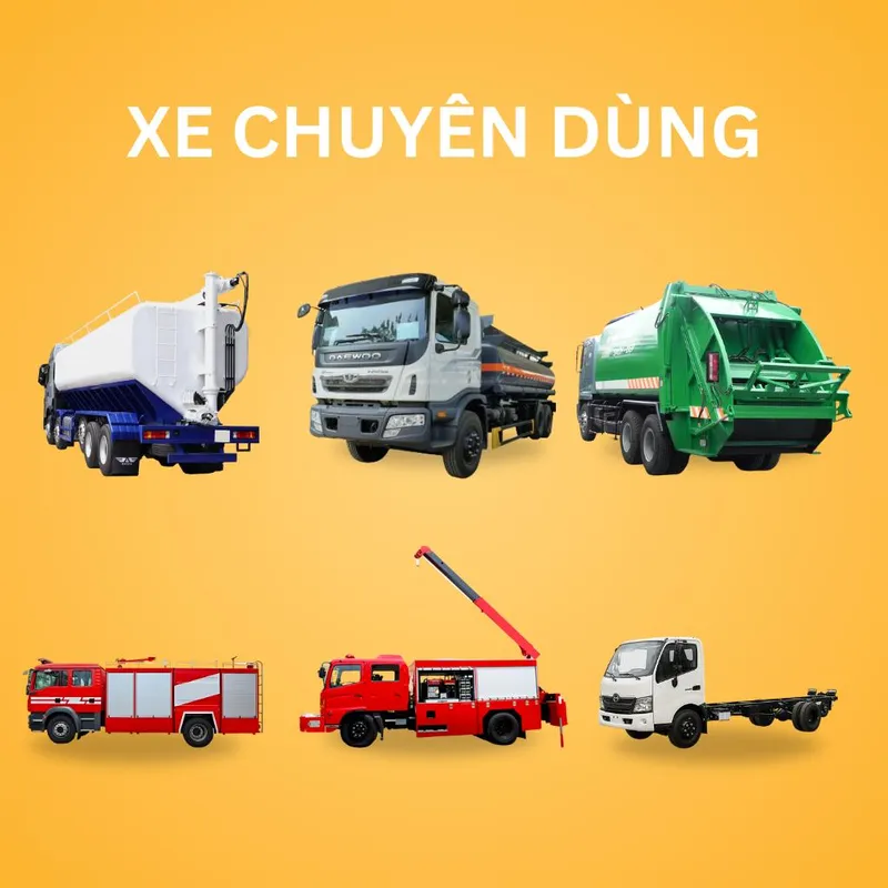 Sản phẩm danh muc xe chuyen dung — Sơ Mi Rơ Moóc ASEAN- Công Ty Cổ Phần Kỹ Thuật Cơ Khí ASEAN — MST 0312168110