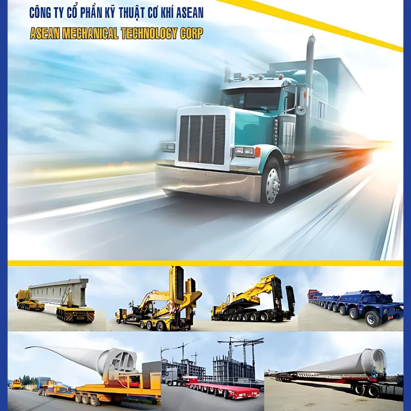 Sản phẩm product brochure cover — Sơ Mi Rơ Moóc ASEAN- Công Ty Cổ Phần Kỹ Thuật Cơ Khí ASEAN — MST 0312168110