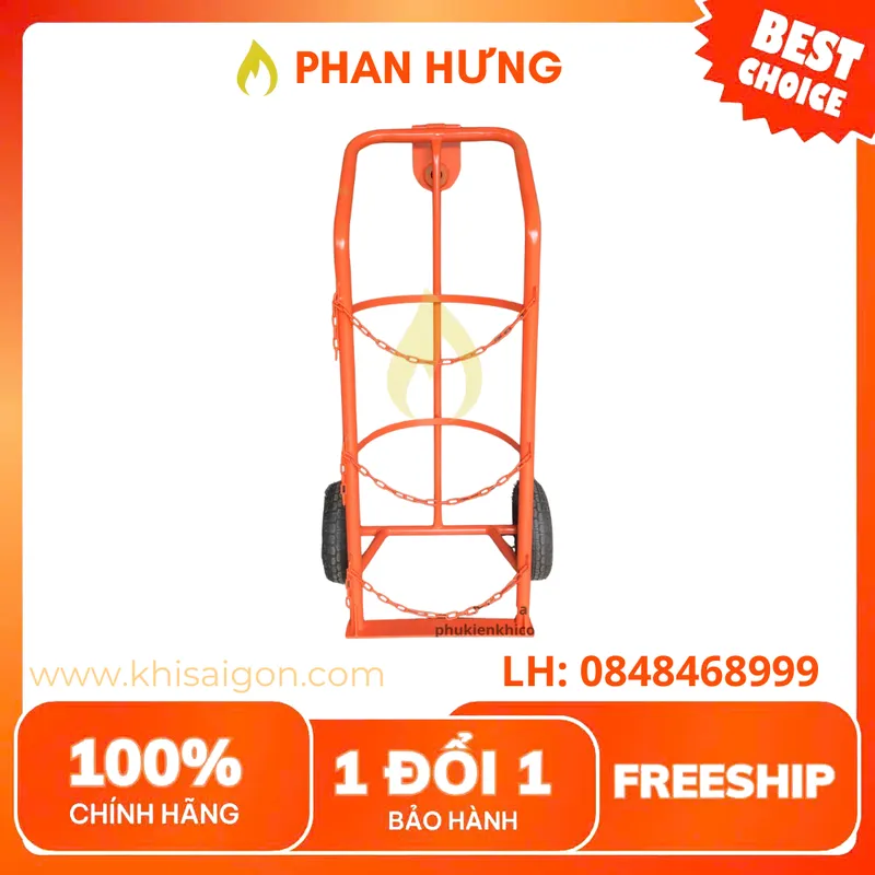 Sản phẩm xe day binh gas 45kg 1 — Công Ty TNHH Khí Công Nghiệp Sài Gòn — MST 0312180654
