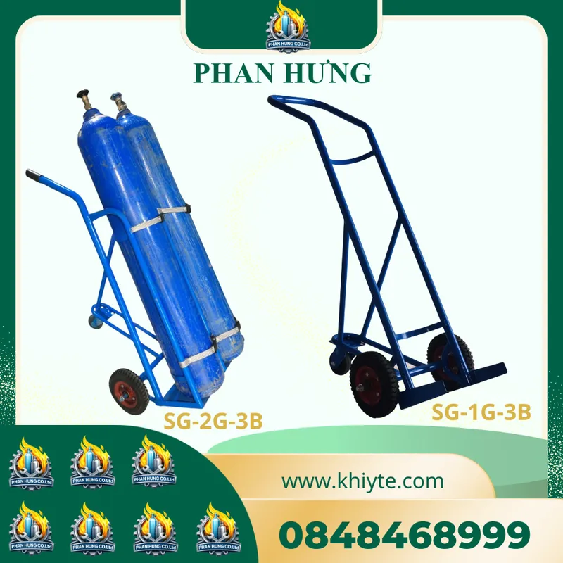 Sản phẩm Xe Day Binh Khi Oxy Nito Argon CO2 Gio Da — Công Ty TNHH Khí Công Nghiệp Sài Gòn — MST 0312180654