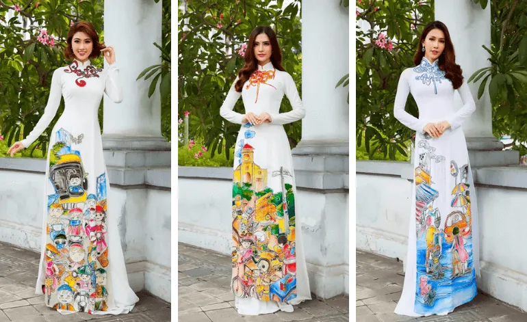Sản phẩm ao dai minh chau thumbnail — In ấn May Mặc Hoa Anh Đào - Công Ty TNHH In ấn May Mặc Thời Trang Hoa Anh Đào — MST 0312325243