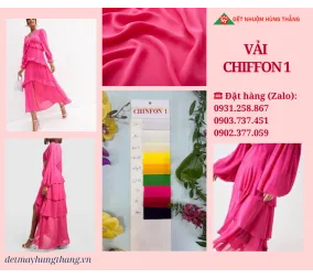 Sản phẩm vai chiffon 103110 — Dệt May Hùng Thắng - Công Ty TNHH Sản Xuất Và Thương Mại Dệt Nhuộm May Hùng
Thắng — MST 0312337016