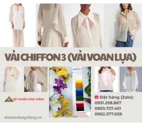 Sản phẩm vai chiffon 3 vai voan lua00020 — Dệt May Hùng Thắng - Công Ty TNHH Sản Xuất Và Thương Mại Dệt Nhuộm May Hùng
Thắng — MST 0312337016