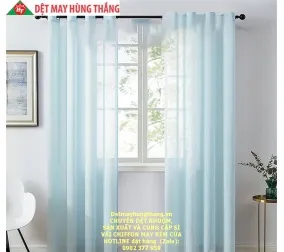 Sản phẩm vai chiffon may rem cua man cua noi that31312 — Dệt May Hùng Thắng - Công Ty TNHH Sản Xuất Và Thương Mại Dệt Nhuộm May Hùng
Thắng — MST 0312337016
