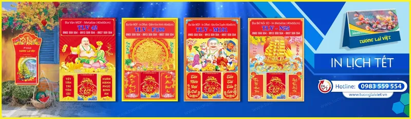 Sản phẩm in bia lich gan bloc — Công Ty TNHH Truyền Thông Trực Tuyến Tương Lai Việt — MST 0312339895