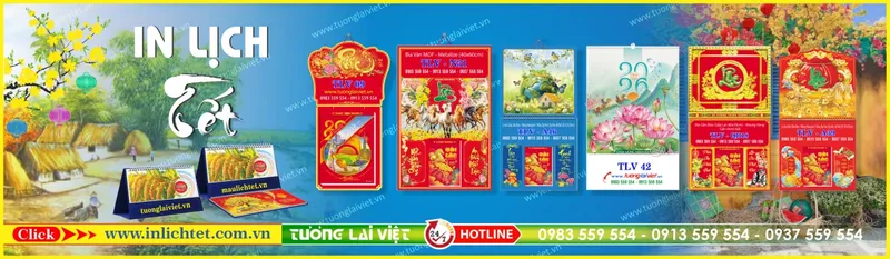 Sản phẩm in lich bloc treo tuong — Công Ty TNHH Truyền Thông Trực Tuyến Tương Lai Việt — MST 0312339895