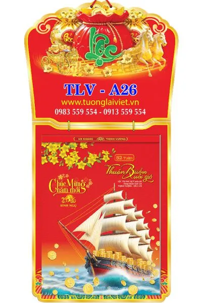 Sản phẩm lich 52 tuan thuan buom xuoi gio — Công Ty TNHH Truyền Thông Trực Tuyến Tương Lai Việt — MST 0312339895