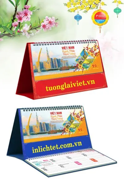 Sản phẩm lich de ban 15 to the gioi mau xanh — Công Ty TNHH Truyền Thông Trực Tuyến Tương Lai Việt — MST 0312339895