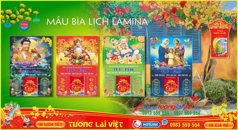 Sản phẩm mau lich tet laminate — Công Ty TNHH Truyền Thông Trực Tuyến Tương Lai Việt — MST 0312339895