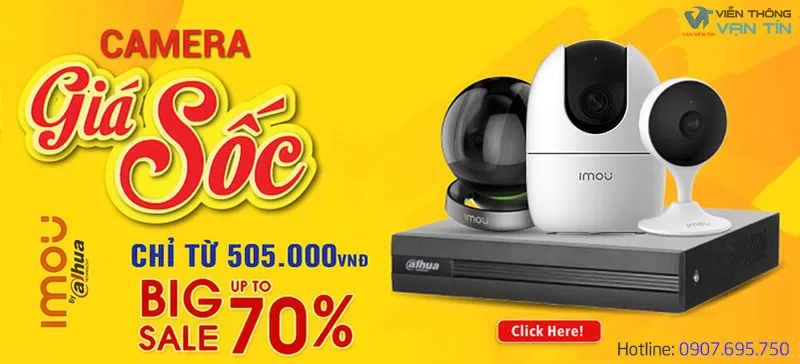Sản phẩm Khuyen mai tron bo camera ip wifi gia re — Công Ty TNHH Viễn Thông Tin Học Vạn Tín — MST 0312375269
