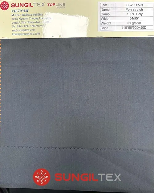 Sản phẩm TL 2000VN hinh dai dien — Vải Sung IL - Công Ty TNHH Sung IL Việt Nam — MST 0312415708
