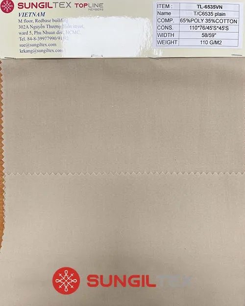 Sản phẩm TL 6535VN — Vải Sung IL - Công Ty TNHH Sung IL Việt Nam — MST 0312415708