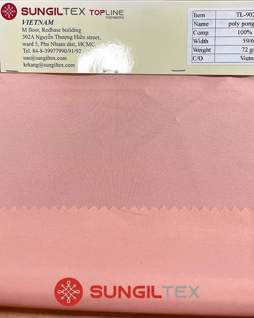 Sản phẩm TL 9021VN hinh dai dien — Vải Sung IL - Công Ty TNHH Sung IL Việt Nam — MST 0312415708