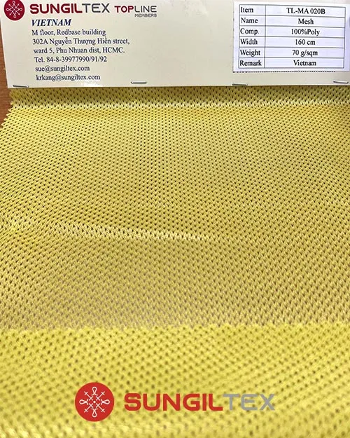 Sản phẩm TL MA020B — Vải Sung IL - Công Ty TNHH Sung IL Việt Nam — MST 0312415708