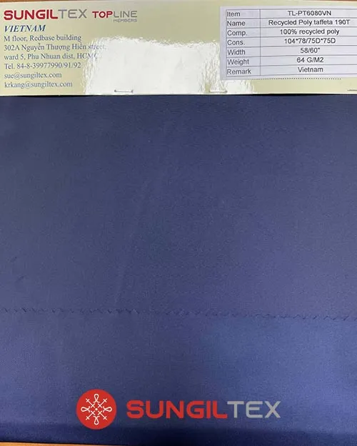 Sản phẩm TL PT6080VN — Vải Sung IL - Công Ty TNHH Sung IL Việt Nam — MST 0312415708