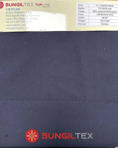 Sản phẩm TL TC6535TWVN — Vải Sung IL - Công Ty TNHH Sung IL Việt Nam — MST 0312415708