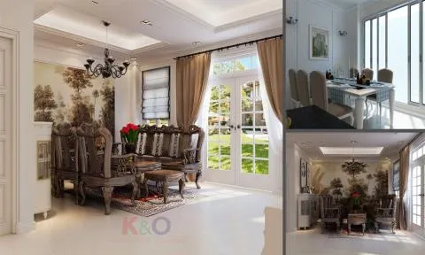 Sản phẩm thiet ke noi that nha pho tan co dien 021417665815 — Xây Dựng Kiến Ong - Công Ty TNHH Tư Vấn Thiết Kế Xây Dựng Kiến & Ong — MST 0312422102