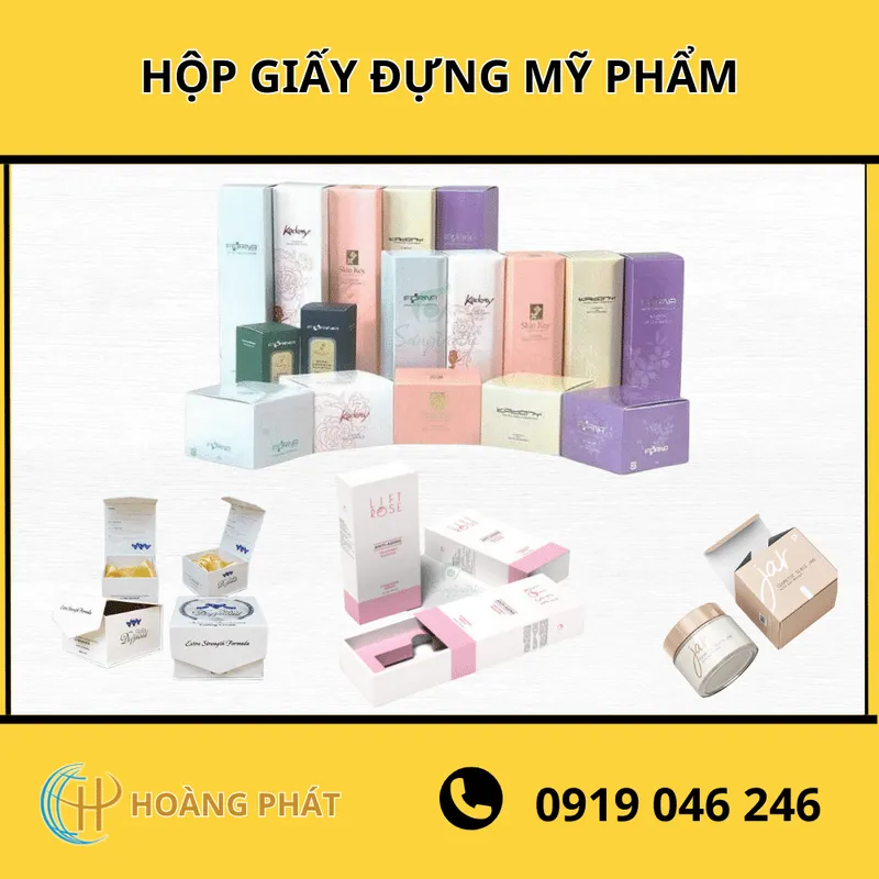 Sản phẩm hop giay dung my pham — Bao Bì Hoàng Phát - Công Ty TNHH Sản Xuất Thương Mại Bao Bì Hoàng Phát — MST 0312425350