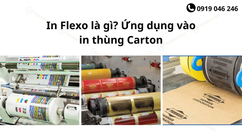 Sản phẩm in flexo la gi ung dung vao in thung carton — Bao Bì Hoàng Phát - Công Ty TNHH Sản Xuất Thương Mại Bao Bì Hoàng Phát — MST 0312425350
