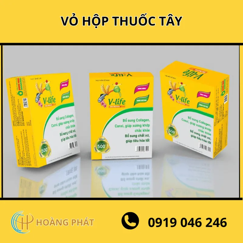 Sản phẩm thiet ke vo hop thuoc tay thuoc con nhong — Bao Bì Hoàng Phát - Công Ty TNHH Sản Xuất Thương Mại Bao Bì Hoàng Phát — MST 0312425350
