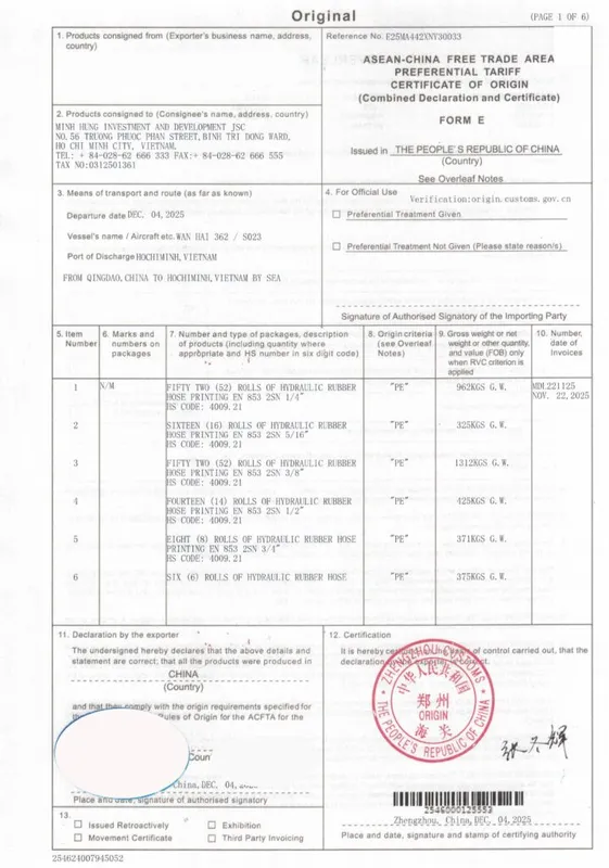 Sản phẩm FORM E 718x1024 — Công Ty Cổ Phần Đầu Tư Và Phát Triển Minh Hưng — MST 0312501361