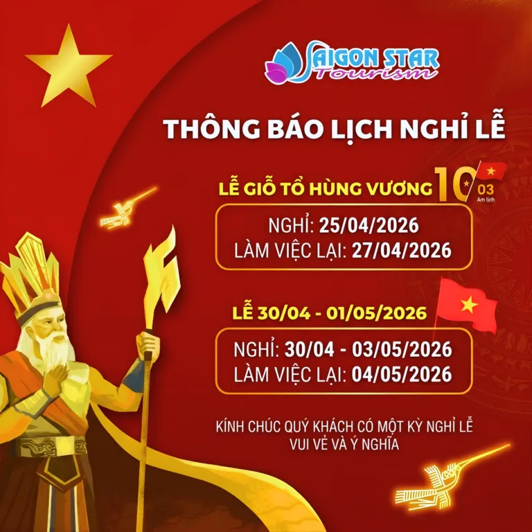 Sản phẩm nghi le 30 thang 4 nam 2026 768x768 — Công Ty TNHH Truyền Thông Và Du Lịch SaiGon Star — MST 0312522298