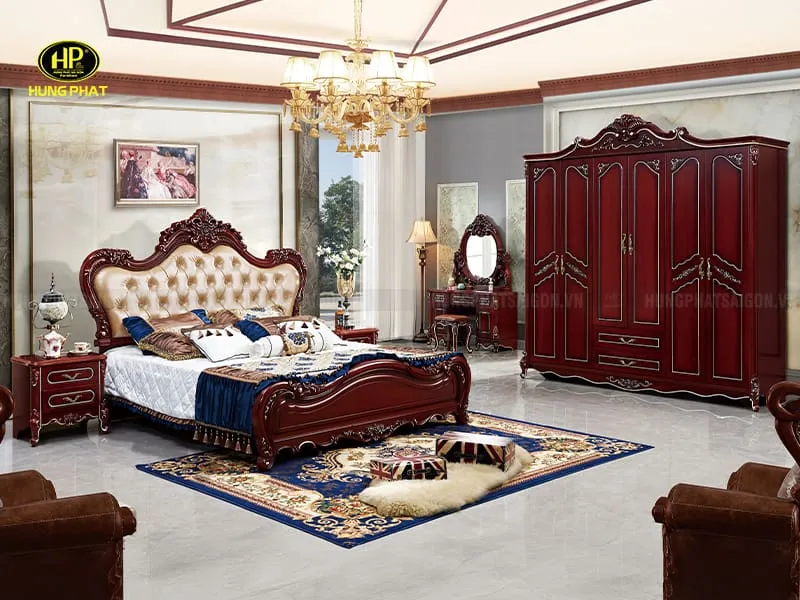 Sản phẩm combo giuong tu ban trang diem tan co dien tp 1639 — Công Ty TNHH Nội Thất Hưng Phát Sài Gòn — MST 0312530919